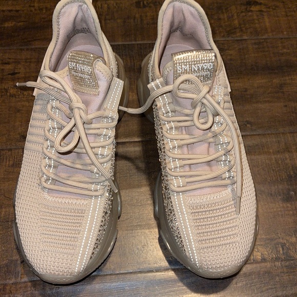 COPY - Steven Madden Gold Rhinestone Maxima Shoes - Picture 2 of 3